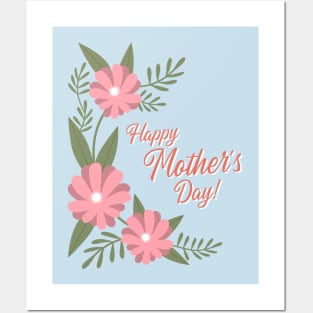 Happy Mothers Day Floral Posters and Art